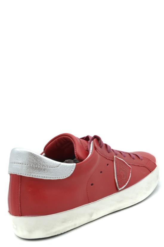  필립모델 스니커즈 CLLD V038 PARIS VEAU ROUGE ARGENT Red - PHILIPPE MODEL