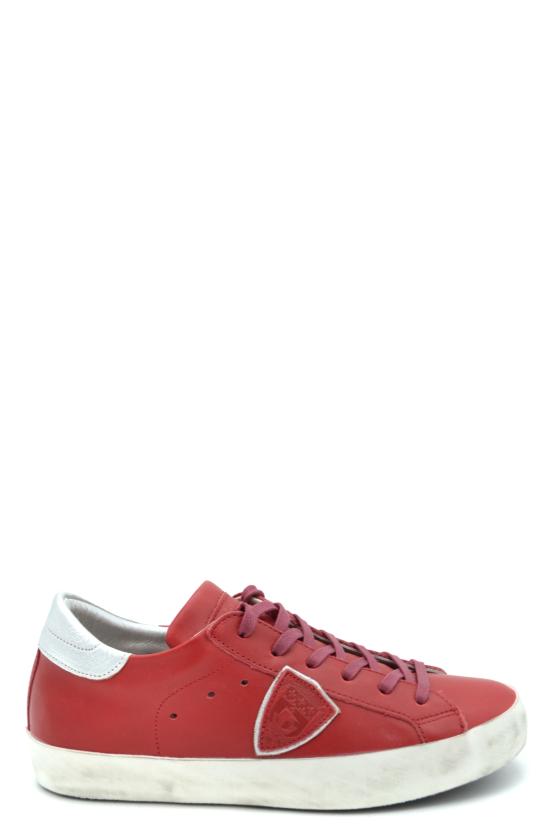  필립모델 스니커즈 CLLD V038 PARIS VEAU ROUGE ARGENT Red