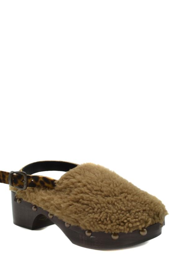  아벡모데레이션 샌들 RUKA SHEARLINGCAN Beige - AVEC MODERATION