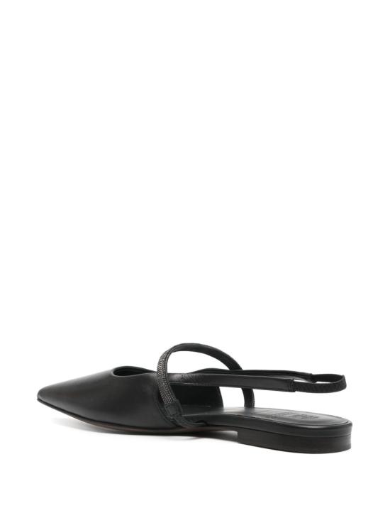 25SS 브루넬로 쿠치넬리 플랫 슈즈 MZSKC2500 C101 Black - BRUNELLO CUCINELLI