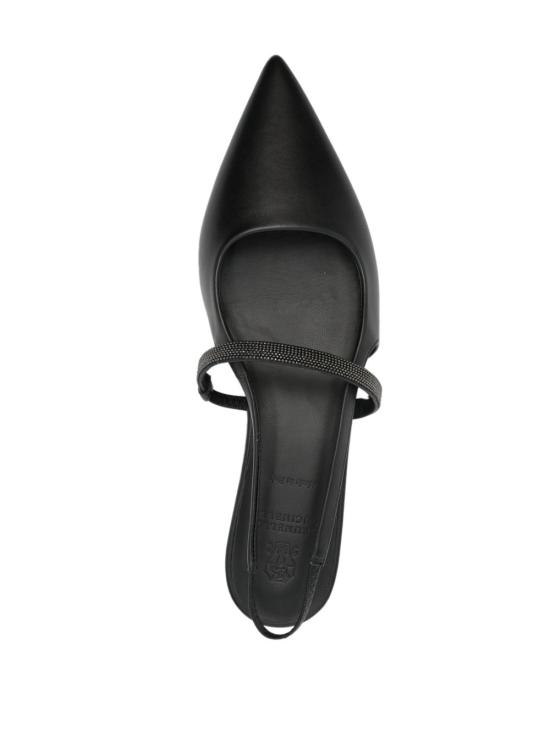 25SS 브루넬로 쿠치넬리 플랫 슈즈 MZSKC2500 C101 Black - BRUNELLO CUCINELLI