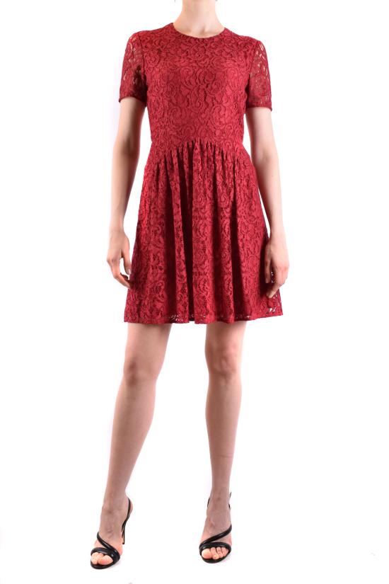  버버리 미디 원피스 4042394 60450 burgundy - BURBERRY