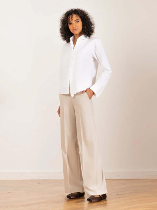  에비뉴 몽테뉴 스트레이트 팬츠 칼라 트로피컬  스트링