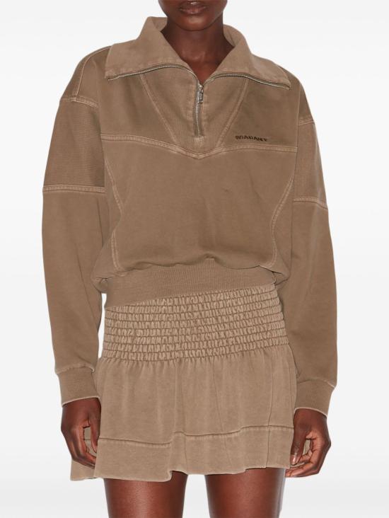 25SS 이자벨마랑에뚜왈 후드 티셔츠 SW0150FA C1G03E 67KI Kaki - ISABEL MARANT ETOILE