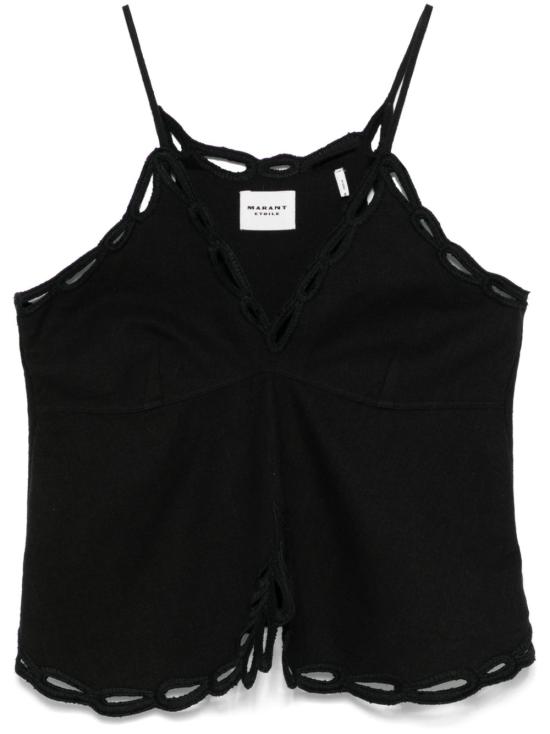 25SS 이자벨마랑에뚜왈 민소매 티셔츠 HT0537FA C1J12E 02FK Black