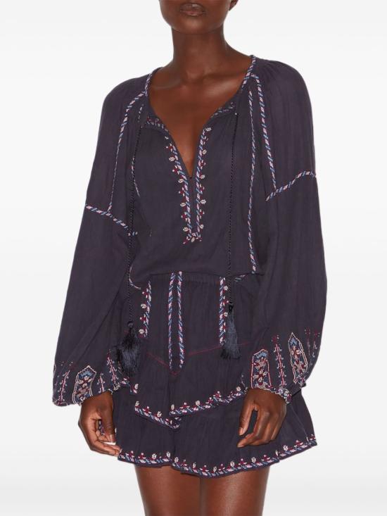 25SS 이자벨마랑에뚜왈 긴팔 티셔츠 HT0557FA C1J11E FNLI Blue - ISABEL MARANT ETOILE