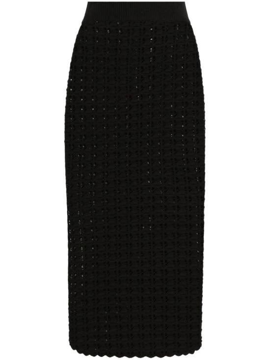 25SS 돌체앤가바나 미디 스커트 FXO13T JCVWHN0000 Black