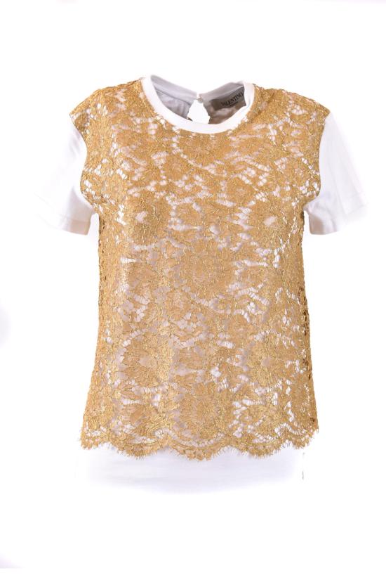  발렌티노 가라바니 반팔 티셔츠 RB3MG00GXEV Gold