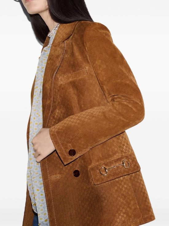 25SS 구찌 가죽 자켓 815833 XNA5H2234 Leather Brown - GUCCI