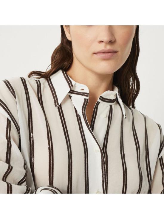 25SS 브루넬로 쿠치넬리 셔츠 MH911RH906 C100 White - BRUNELLO CUCINELLI