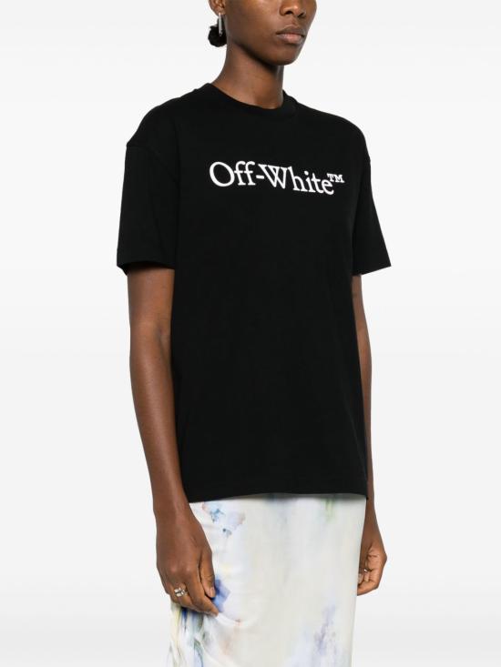 25SS 오프화이트 반팔 티셔츠 OWAA089C99JER003 1001 Black - OFF WHITE