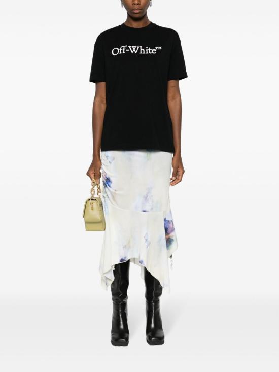25SS 오프화이트 반팔 티셔츠 OWAA089C99JER003 1001 Black - OFF WHITE