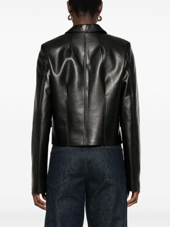 25SS 세미쿠튀르 가죽 자켓 Y5ST02 Y69 0 Black - SEMI-COUTURE