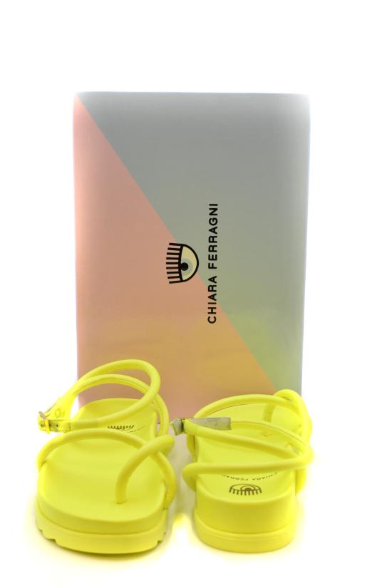  키아라 페라그니 샌들 cf2950036 Yellow - CHIARA FERRAGNI