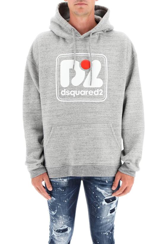  디스퀘어드2 후드 티셔츠 S71GU0564 gray - DSQUARED2