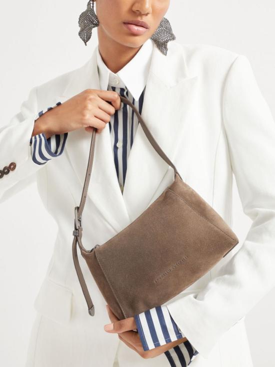 25SS 브루넬로 쿠치넬리 숄더백 MBHID2663 C8187 Brown - BRUNELLO CUCINELLI