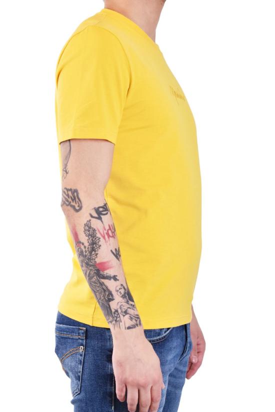  모스키노 반팔 티셔츠 A0730 02391029 Yellow - MOSCHINO