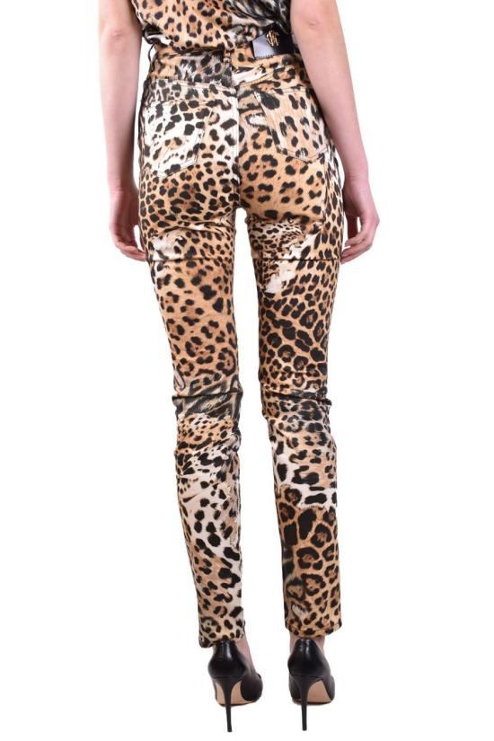  로베르토 카발리 스트레이트 팬츠 QWJ233 DAG3400504 Beige - ROBERTO CAVALLI