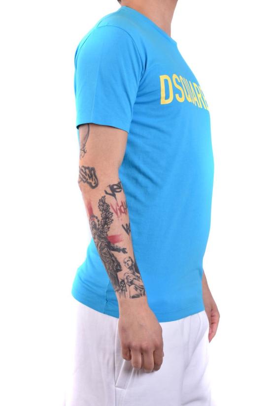  디스퀘어드2 반팔 티셔츠 S74GD1126 S24321534 Blue - DSQUARED2