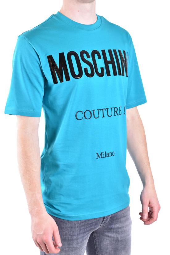  모스키노 반팔 티셔츠 ZZA0721 1366 Blue - MOSCHINO