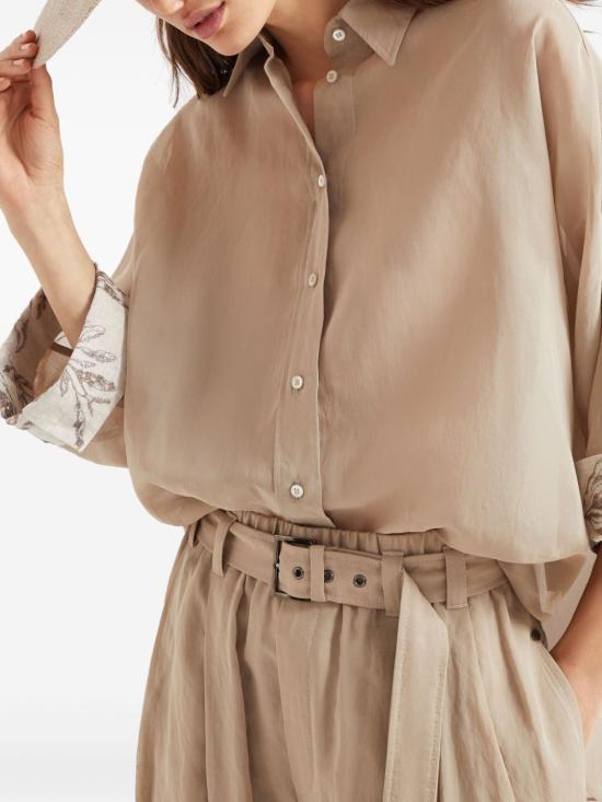 25SS 브루넬로 쿠치넬리 셔츠 MH911RH616 C8690 Beige - BRUNELLO CUCINELLI