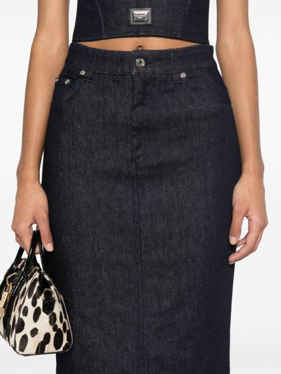 25SS 돌체앤가바나 미디 스커트 F4CYAD G8MS5S9001 Blue - DOLCE & GABBANA