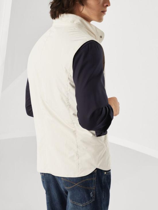 25SS 브루넬로 쿠치넬리 베스트 MD4796523 CTG25 White - BRUNELLO CUCINELLI