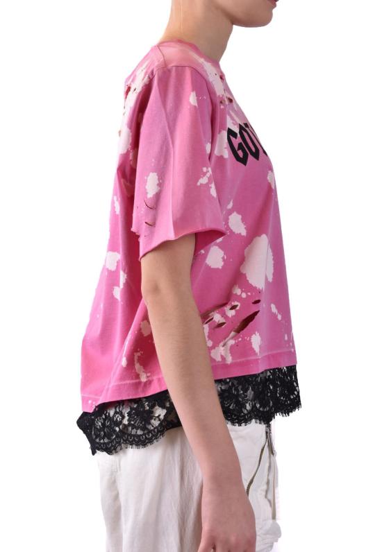  디스퀘어드2 반팔 티셔츠 S75GD0319 S22427399 Fucsia - DSQUARED2
