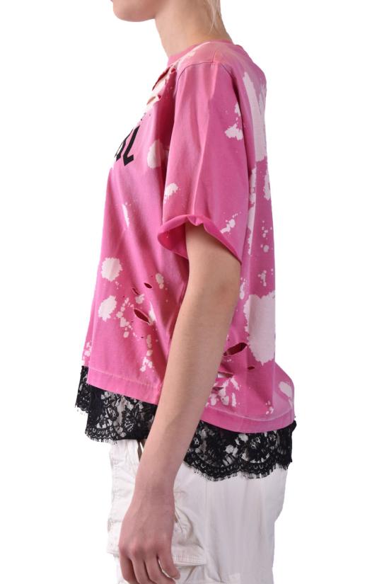  디스퀘어드2 반팔 티셔츠 S75GD0319 S22427399 Fucsia - DSQUARED2