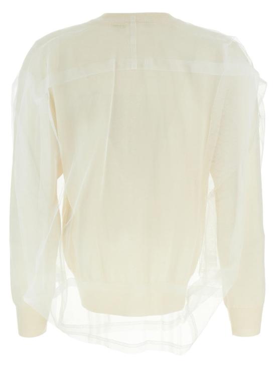 25SS 꼼데가르송 스웨터 GOB0191 WHITE - COMME DES GARCONS