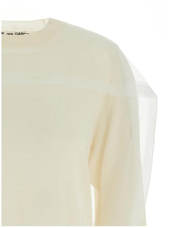 25SS 꼼데가르송 스웨터 GOB0191 WHITE - COMME DES GARCONS