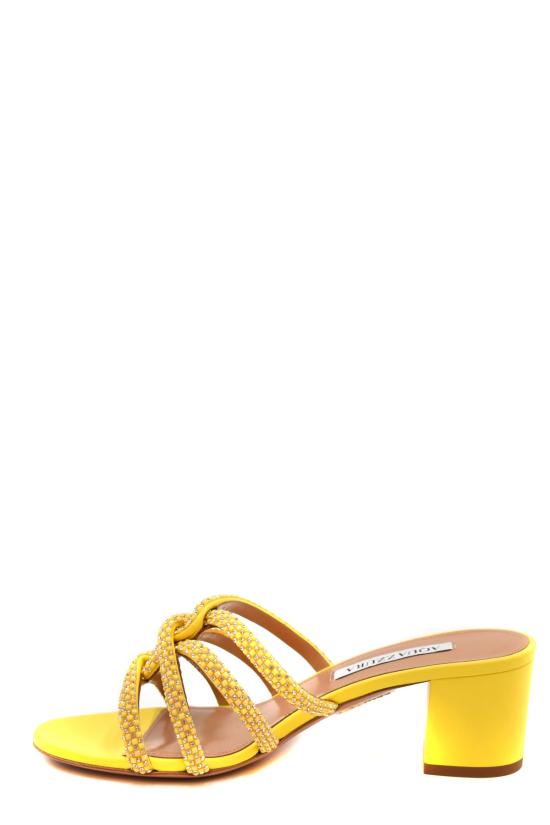  아쿠아주라 뮬/슬리퍼 MDCMIDS0NSECTR yellow ocher - AQUAZZURA