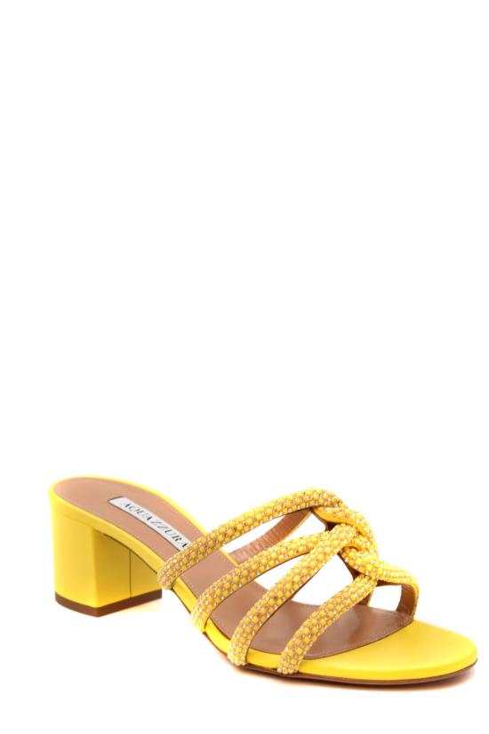  아쿠아주라 뮬/슬리퍼 MDCMIDS0NSECTR yellow ocher - AQUAZZURA