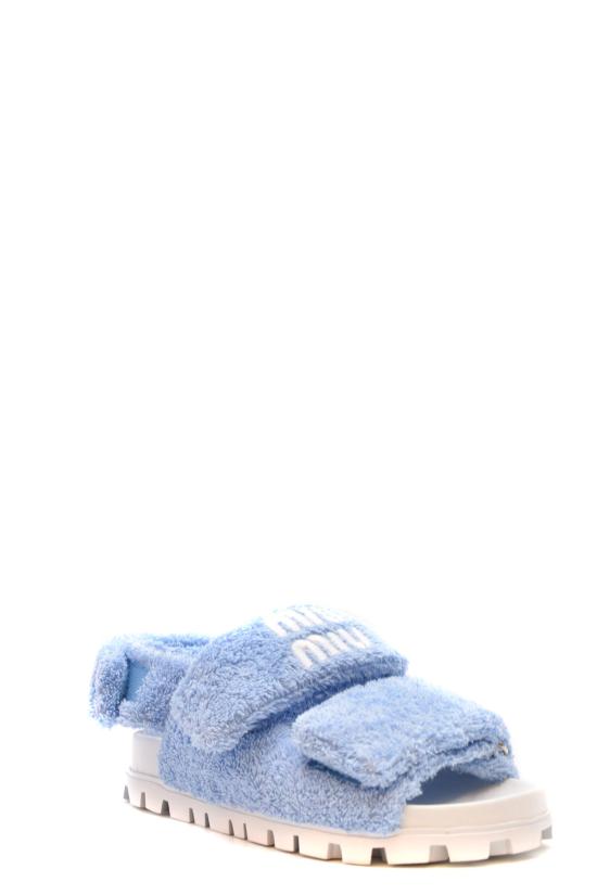  미우미우 샌들 5X710D H39F0076 Turquoise - MIU MIU