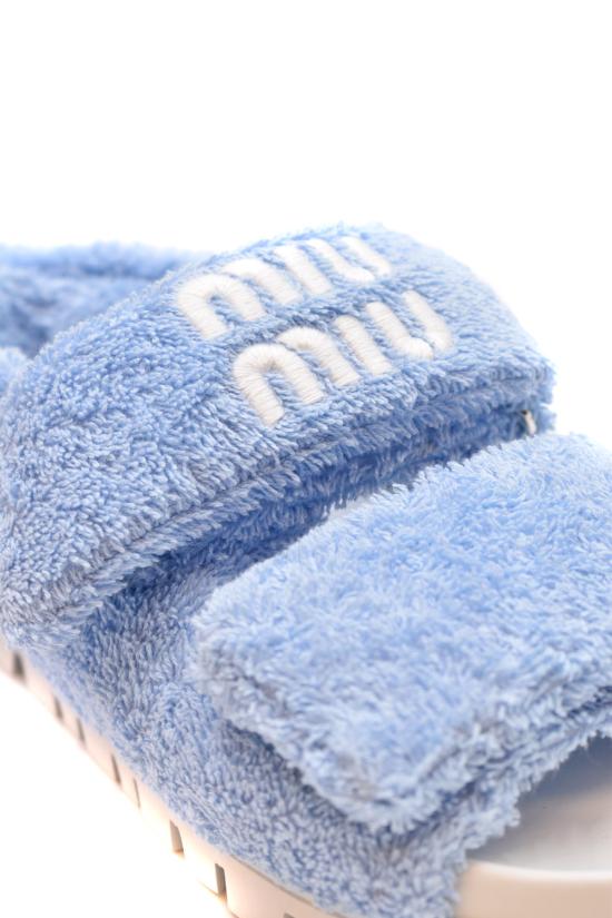  미우미우 샌들 5X710D H39F0076 Turquoise - MIU MIU