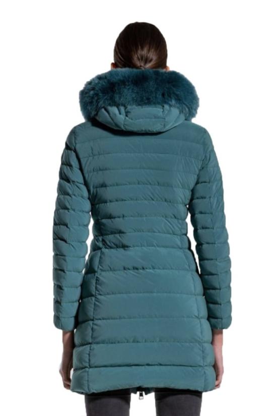  페트레이 롱패딩 SERIOLA ML 05 FUR PED4016 Turquoise - PEUTEREY