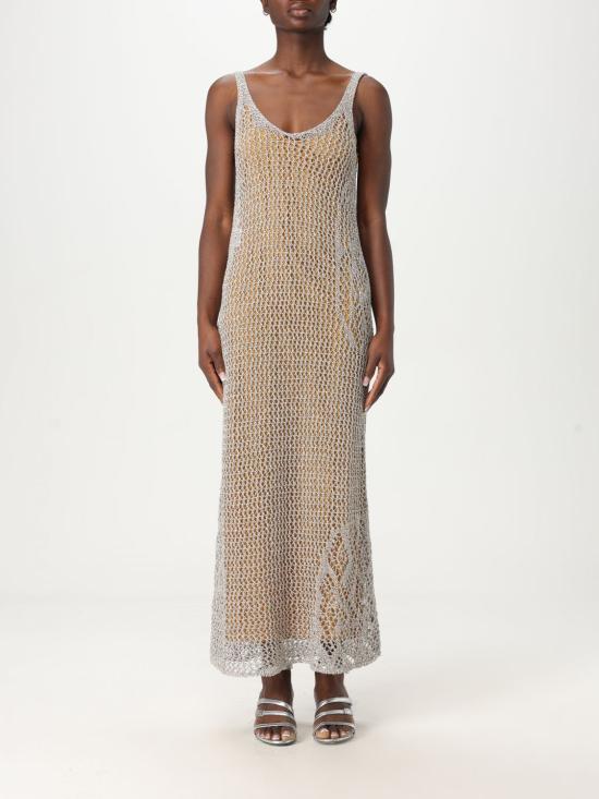 25FW 핑코 롱 원피스 104889A2FB ZZ4 White