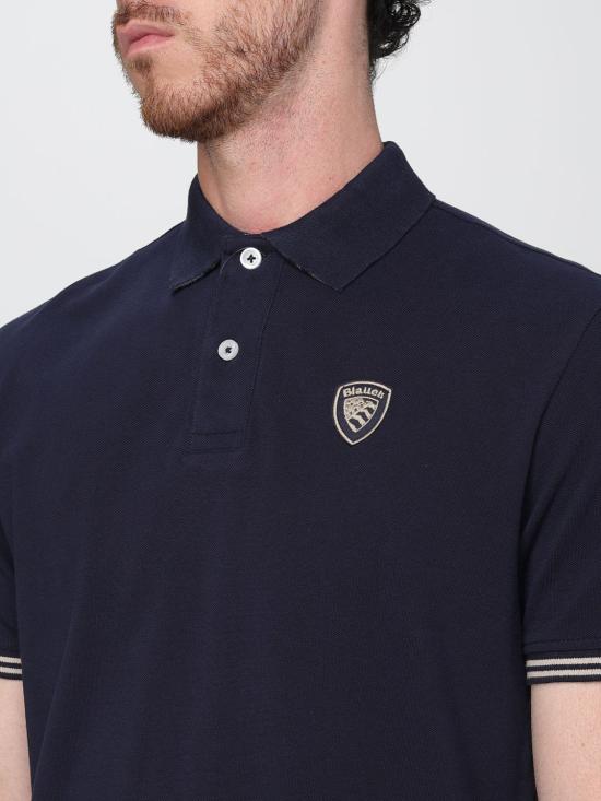 25SS 블라우어 폴로 티셔츠 BLUT02306006801 888 Blue - BLAUER