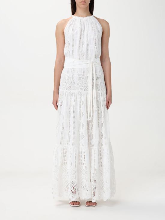 25FW 핑코 롱 원피스 104857A2G9 Z05 White