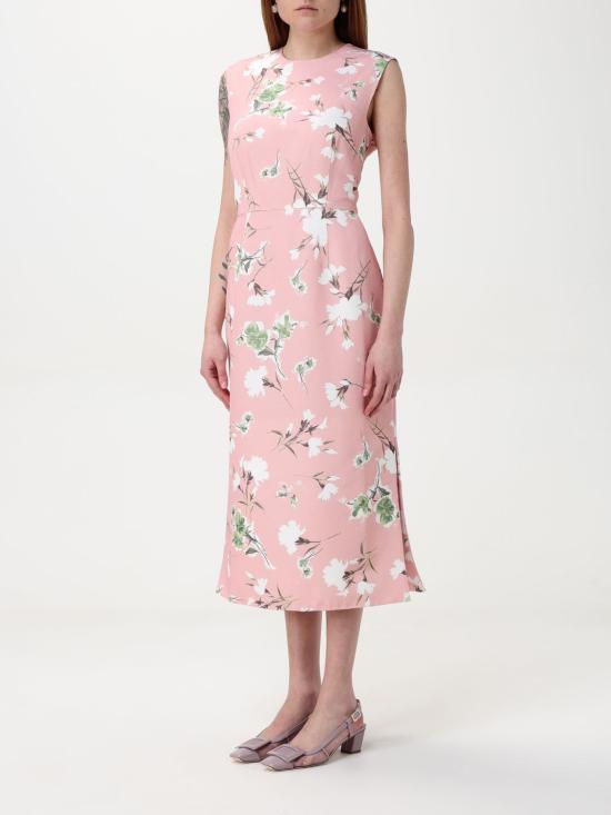 25SS 에르뎀 미디 원피스 SS25 D29 PIMCF MARGUERITE FLORAL PINK Pink - ERDEM