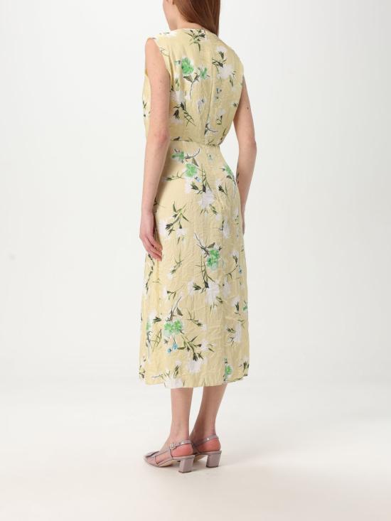 25SS 에르뎀 미디 원피스 SS25 D24 YDTPL MARGUERITE FLORAL LEMON I Yellow - ERDEM