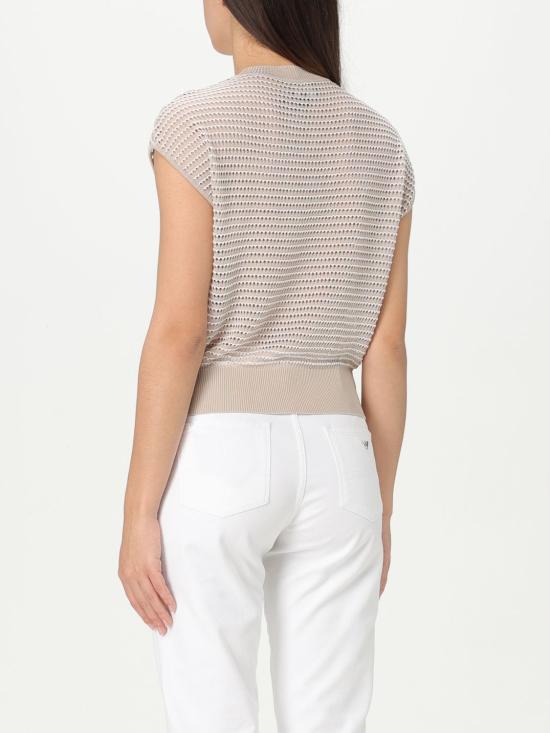 25FW 엠포리오 아르마니 스웨터 EW001665AF15884 F1039 Beige - EMPORIO ARMANI