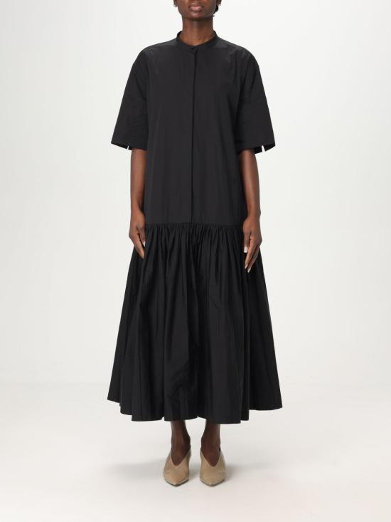 25SS 질샌더 롱 원피스 J40CT0206J45292 001 Black