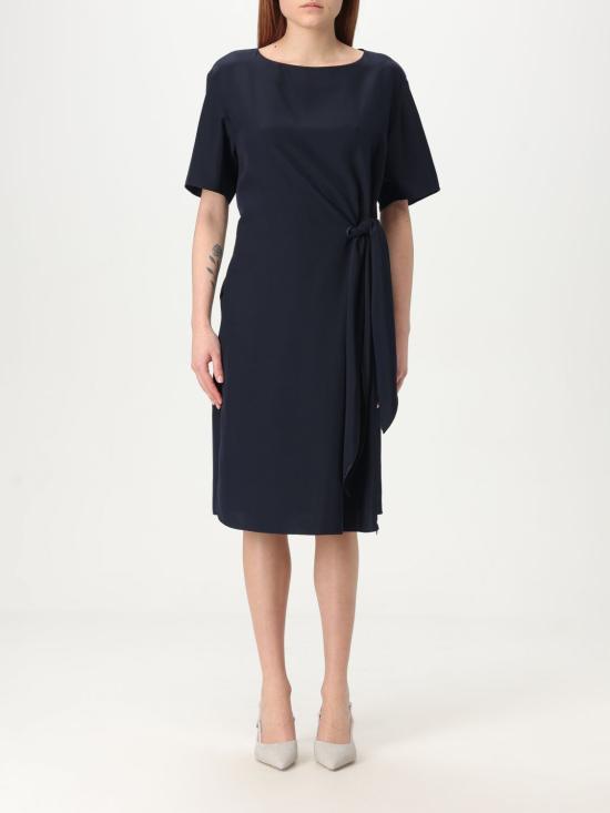 25FW 엠포리오 아르마니 미디 원피스 EW001538TE14039 UB115 Blue