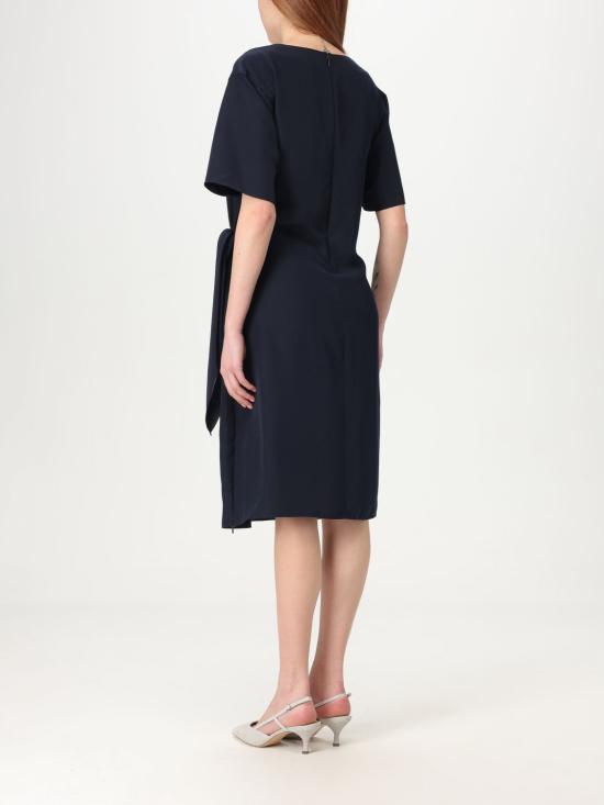 25FW 엠포리오 아르마니 미디 원피스 EW001538TE14039 UB115 Blue - EMPORIO ARMANI