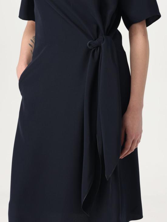 25FW 엠포리오 아르마니 미디 원피스 EW001538TE14039 UB115 Blue - EMPORIO ARMANI