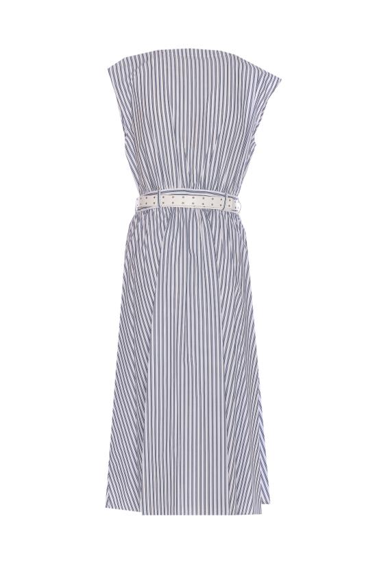 25SS 마이클 코어스 미디 원피스 MS5830KHJ7 409 Blue - MICHAEL KORS