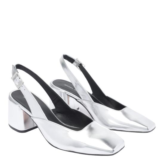 25SS 엔젤 알라르콘 힐/펌프스 25037 596ANEGRO Silver - ANGEL ALARCON