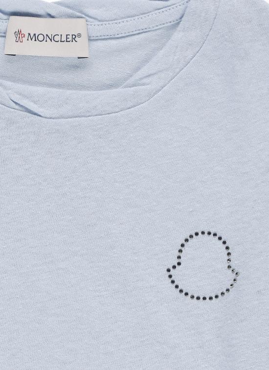 25SS [키즈] 몽클레어 티셔츠 954 8C00036 89AXM70E Light Blue - MONCLER