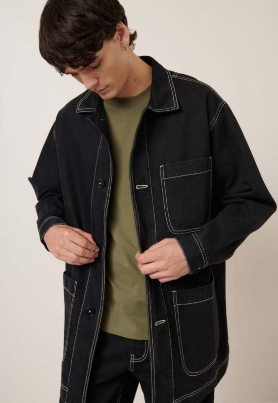  코우토우 데님 자켓 알피 재킷 블랙 데님 - KOWTOW